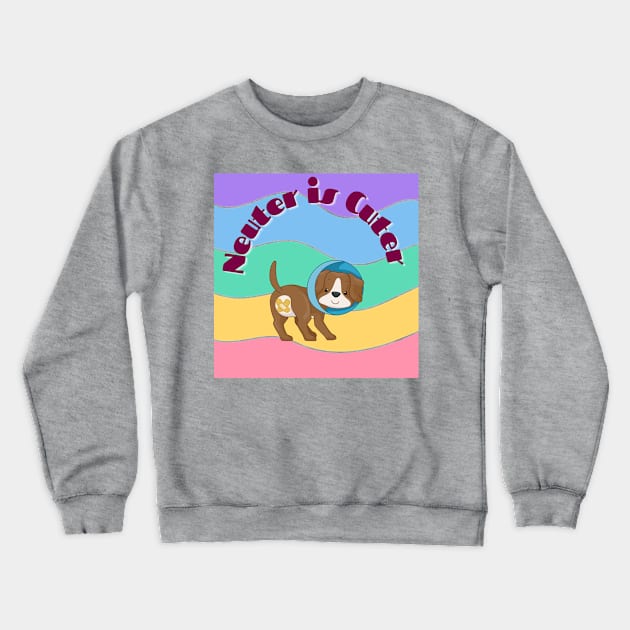 Neuter is Cuter Crewneck Sweatshirt by Weird Lines